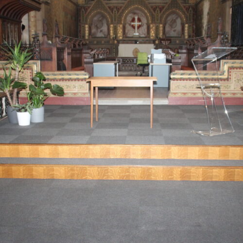 Church renovation - Carpet tiles