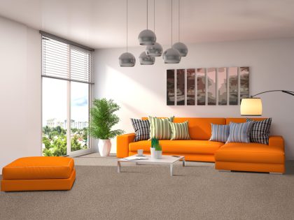 interior with sofa. 3d illustration
